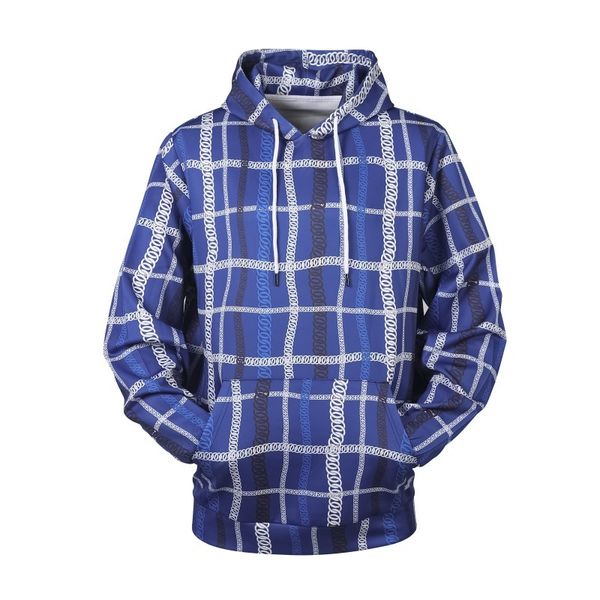 

hoodies spring and autumn 3d digital printing hooded men's sweater 2021 size three-dimensional patch bag casual fashion top, Black