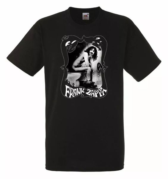 

frank zappa black mens t-shirt men rock band tee shirt, White;black