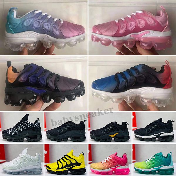 

kids tn plus baby boy girl children athletic shoes fashion sneaker outdoor black white multi camouflage running eur24-35