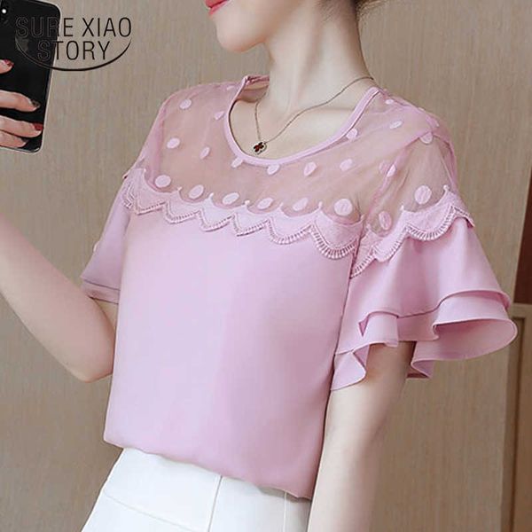 

woman fashion blouses dames blouses zomer summer womens blouses and ladies chiffon shirt casual 4858 50 210528, White