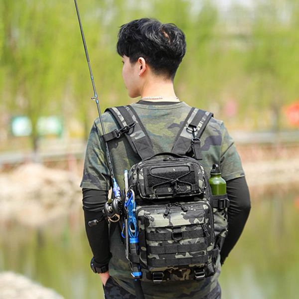 

fishing accessories tackle bags backpack bag waist pack fish lures gear utility storage waterproof multifunctional