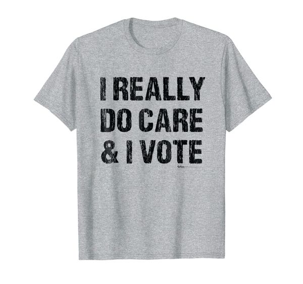 

vintage i really do care and i vote election 2018 democrat, White;black