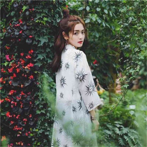 

leaf print cover up swimsuit women chiffon cardigan sunscreen korean fashion clothing summer beach cover-ups lr798 210531, Black;gray