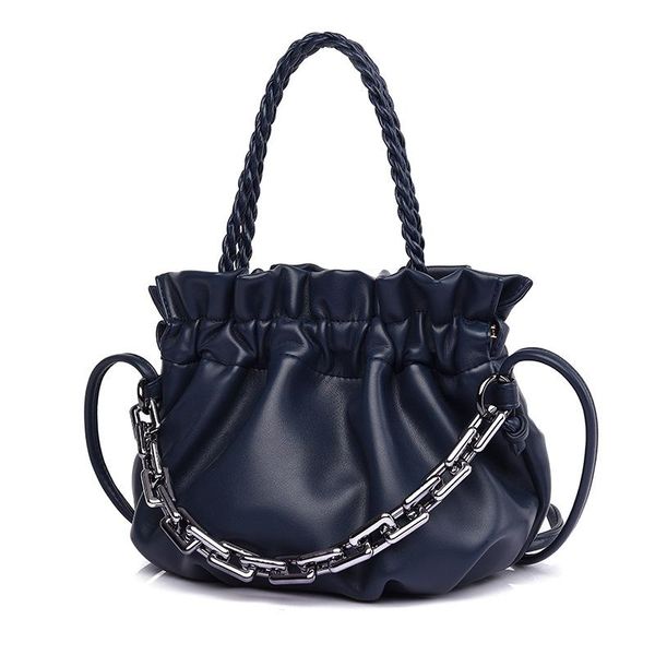 

totes 2021 women's bag retro pleated cloud ins fashion chain handbag