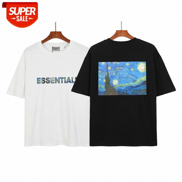 

eentials double line loose vanilla graffiti short sleeve t-shirt #om4m, White;black