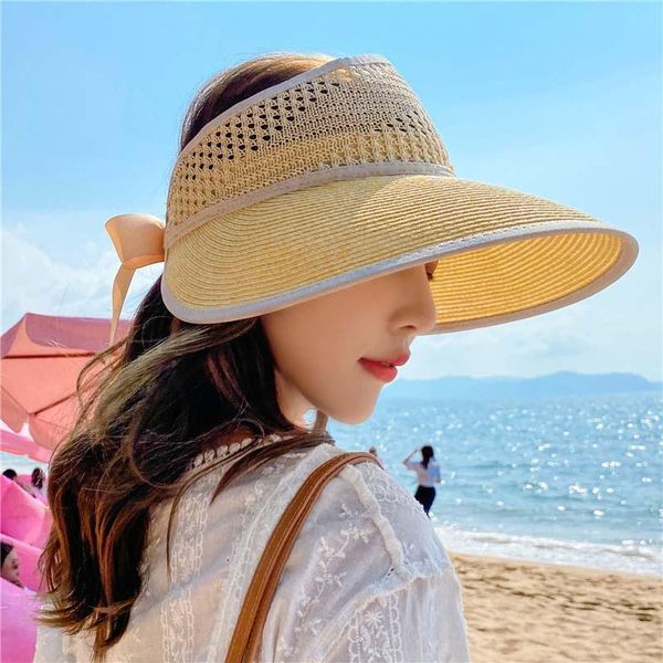 

wide brim hats fashion straw sun for women summer beach hat outdoor sports riding travet hiking bucket chapeau femme, Blue;gray