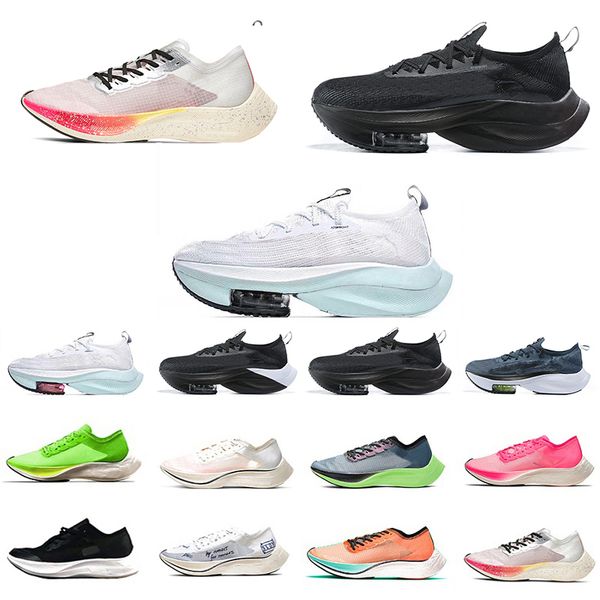 

2022 zoomx vaporfly next% mens running shoes fashion pink red vibrant green triple white sail ekiden lime blast blue ribbon men wo men train
