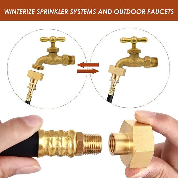 

parts rv winterizing kit sprinkler blowout adapter with shut off valve for motor home boat camper travel trailer