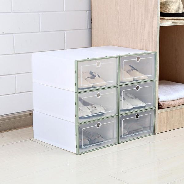 

novel transparent plastic shoe box flip design storage artifact home tool clothing & wardrobe