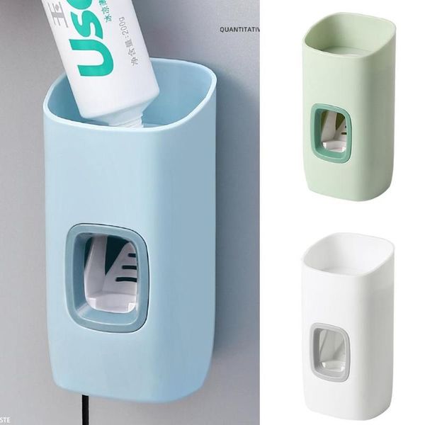 

wall mount automatic toothpaste dispenser squeezer holder accessories bathroom toothbrush tool f2c5 holders