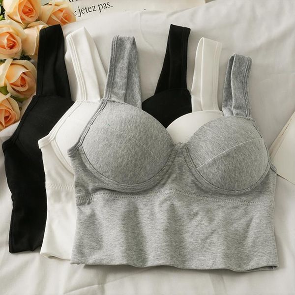 

sports tanke built womens cami in bra omighty solid color camisole summer, White