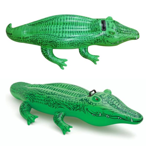 

life vest & buoy children's crocodile shaped inflatable water mount toy with thickened material swimming pool accessories toys