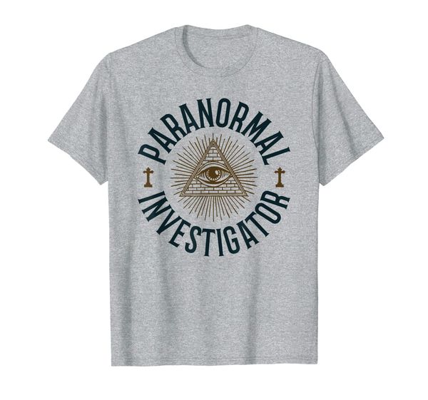 

ghost hunter paranormal investigator t-shirt, White;black
