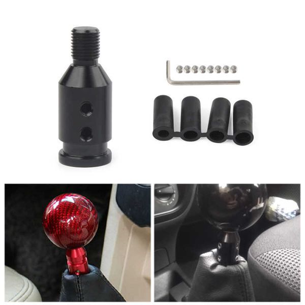 

universal car manual gear shift knob adapter for m12x1.25 thread aluminum alloy car