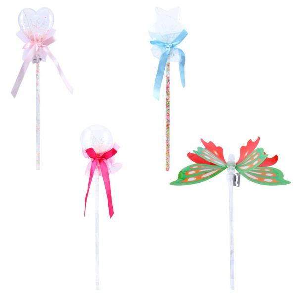 

4pcs led glowing fairy rod light party wand (random color) decoration