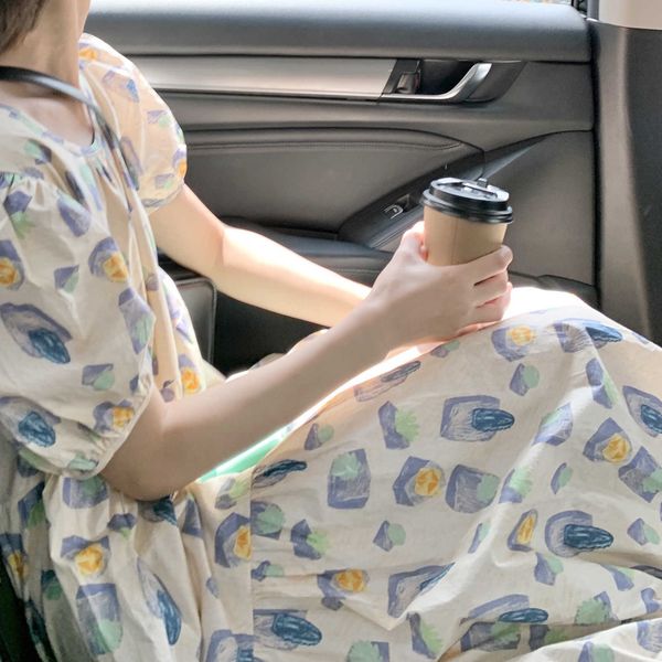 

skirt net red women's 2021 bubble sleeve cake dress mid summer long, Black;gray