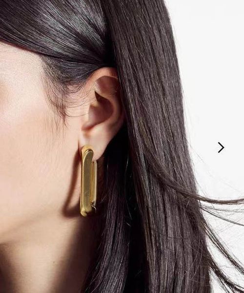 

fashion hoop & huggie earrings aretes for women party wedding engagement lovers gift jewelry with box nrj, Golden;silver