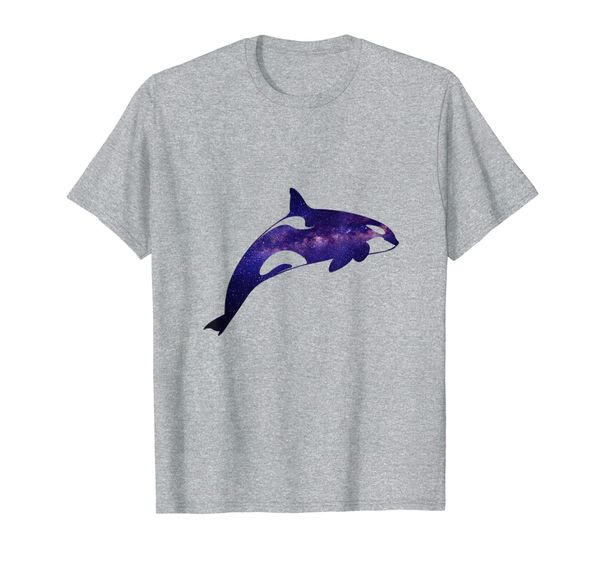 

cute orca t-shirt killer whale on galaxy tee gift, White;black
