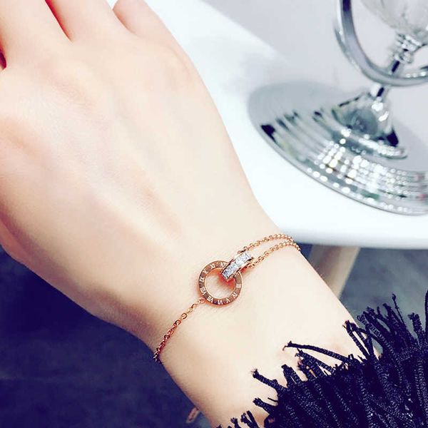 

brand name luxury jewelry, gold pink stainless steel, bracelet with ring, charm roman numerals classic snap jewelry wholesale lace bracelets, Golden;silver