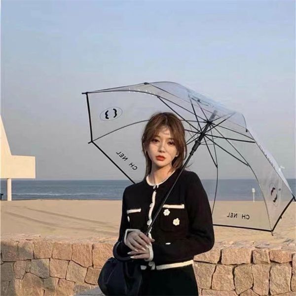 

transparent automatic women's umbrella fashionable and luxurious waterproof creative 220117
