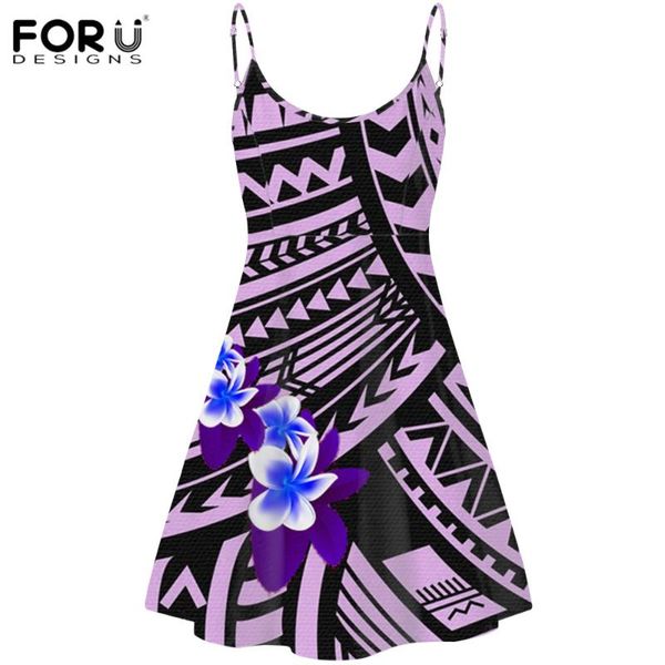 

casual dresses forudesigns hawaiian plumeria with enthic polynesian design girls strappy slip dress lady summer trendy femme costume, Black;gray