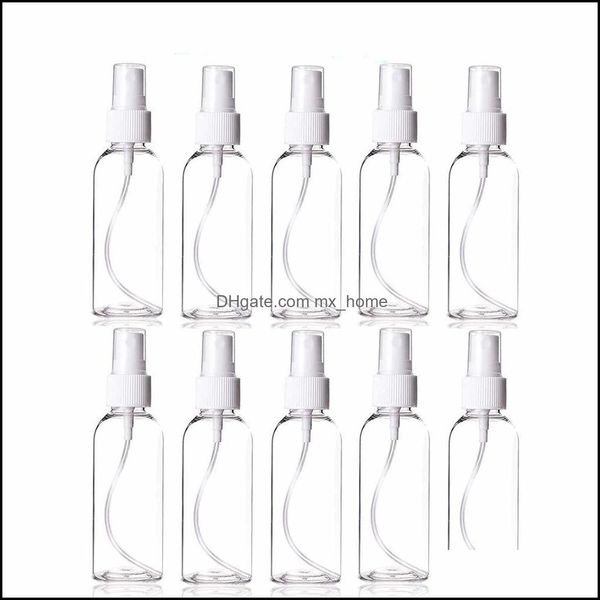 Garrafas de armazenamento Jars Organiza￧￣o em casa Housekee Garden 10pcs 100ml 3,4 oz de spray de n￩voa fina clara.