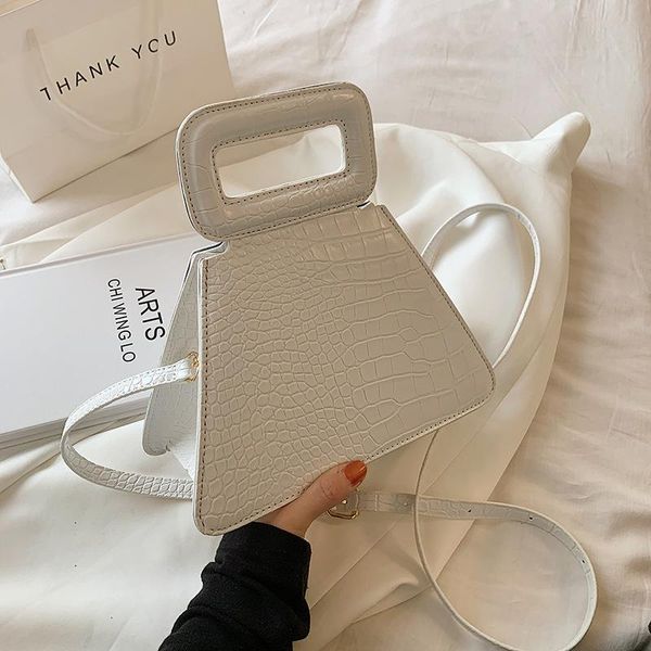 

evening bags bag for women original brand textured 2021 fashion triangle messenger