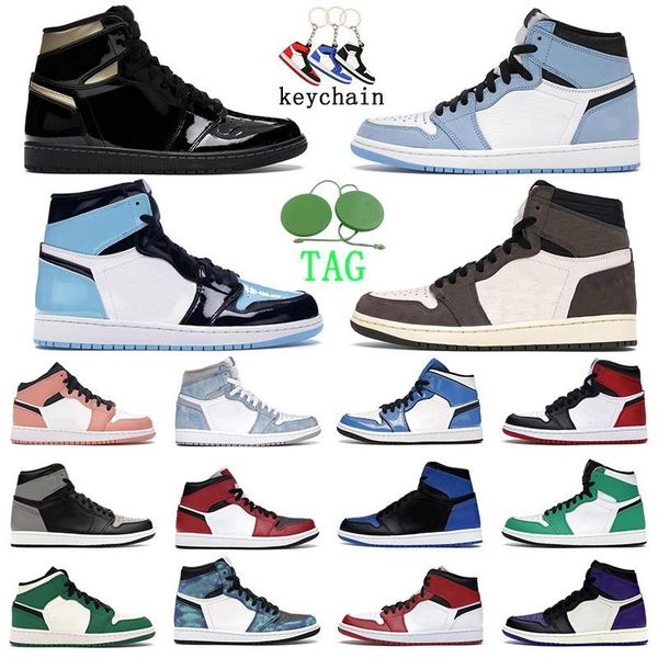 

2023 1s jumpman basketball shoes high mid 1 men women hyper royal bordeaux university blue silver toe unc patent 3 2023 prototype trainers m