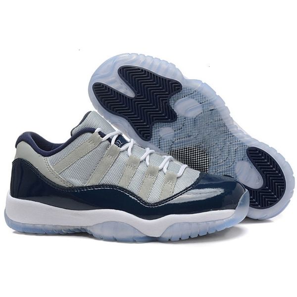 

11 xi low white university blue men basketball sports trainers sneakers unc shoes size 5.5-13p3md