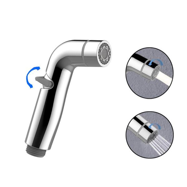 

bath accessory set 1pcs shower nozzle handheld bidet toilet sprayer kit abs stainless steel bathroom spray accessories 3.23