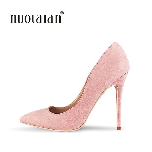 

pointed toe heels shoes women pumps 12cm pink wedding dress, Black