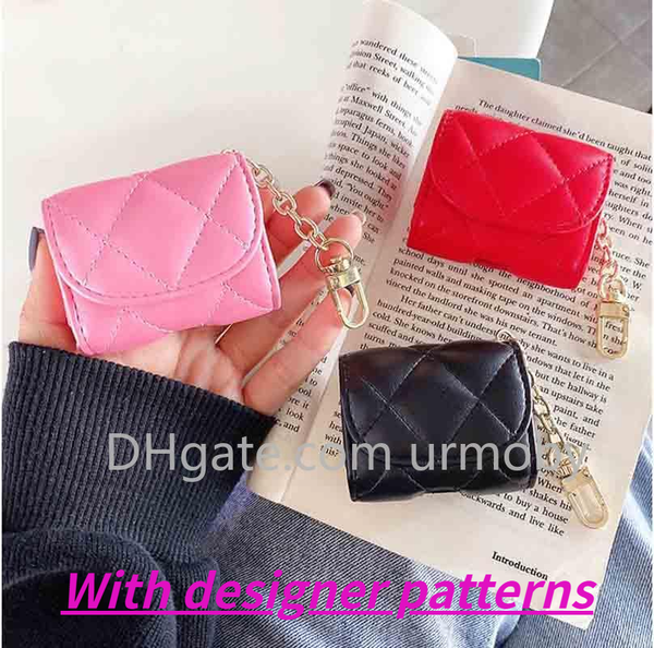

handbag style airpods case protective case for wireless bluetooth headphone set fashion airpods pro soft pu leather anti-fall cover 3 colors