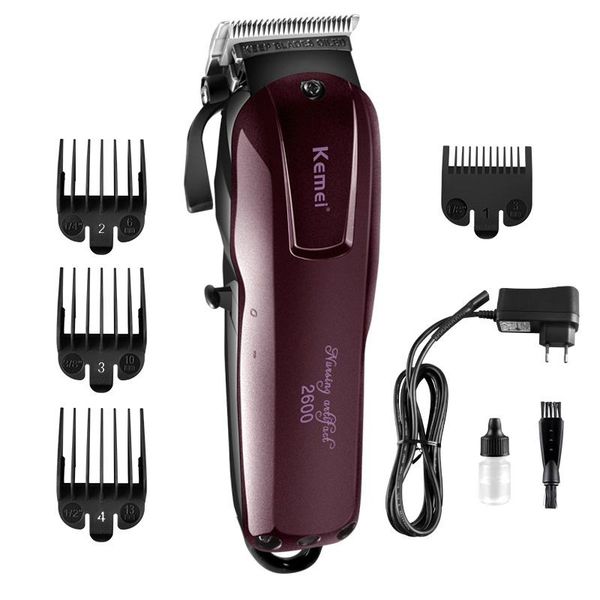 

hair clippers kemei km-2600 electric clipper rechargeable cord/cordless cutter