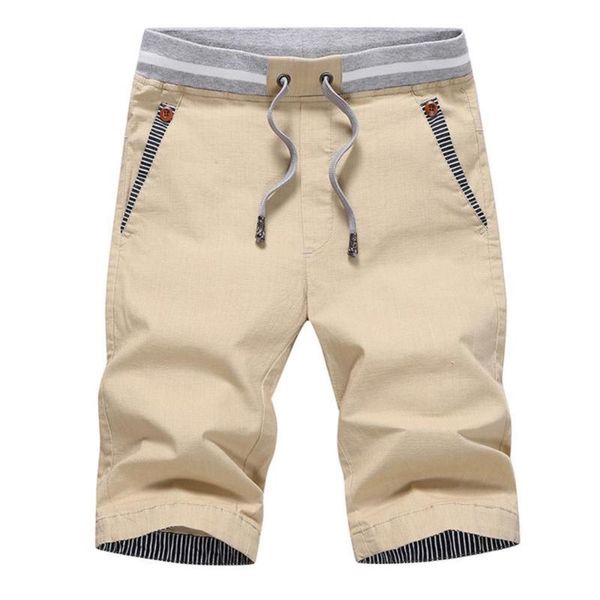 

men's shorts 80%men summer casual drawstring sports cycling beach sweatpants fifth pants, White;black