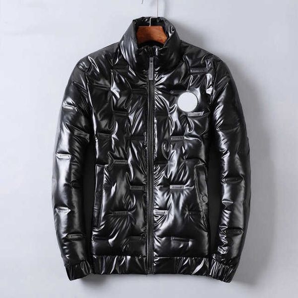 

brand men's down jacket luxury and comfortable youth winter outerwear 88, Black