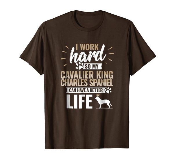 

cool dog t-shirt cavalier king charles spaniel owner gift, White;black