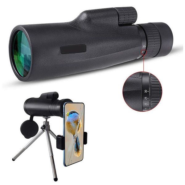 

telescope & binoculars 10-30Ã50 hd powerful monocular long range with tripod+phone holder hunting optics outdoor camping tourism