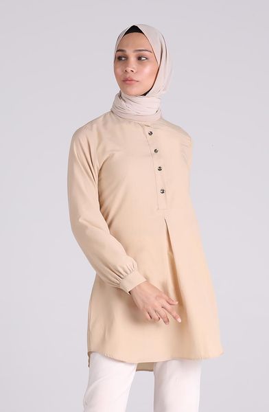 

women's blouses & shirts minahill beige tunic 3197-06, White