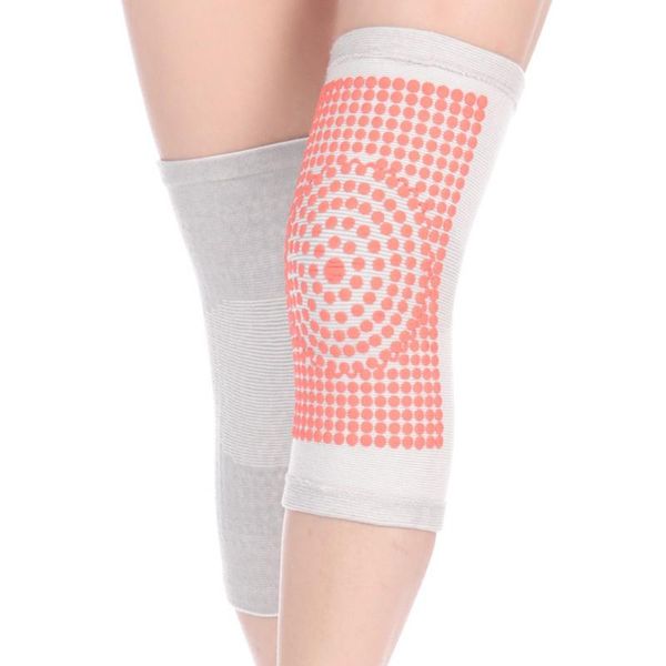 

elbow & knee pads tourmaline self heating support knitted brace warm for arthritis joint pain relief and recovery, Black;gray