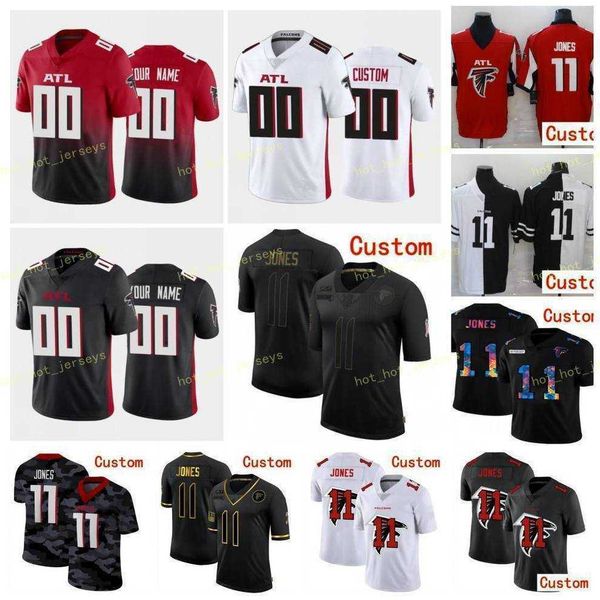 

21 todd gurley ii 11 julio jones atianta faicon custom men women kids football jersey 2 matt ryan deion jones grady jarrett 18 ridley, Black;red