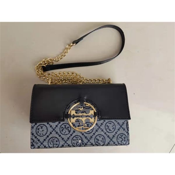 

new contrast color organ bag messenger single shoulder women's chain small square