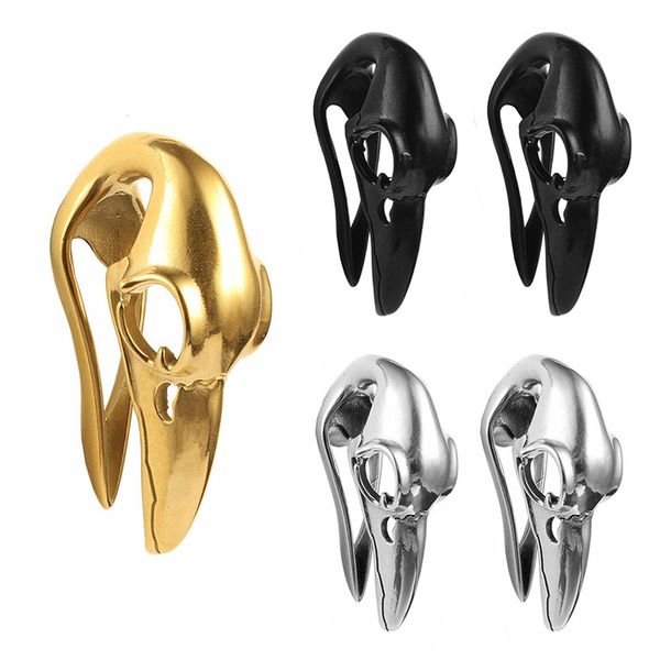 

2pcs fashion bird ear weight plugs tunnel body jewelry piercing earring gauges expander pair selling for women, Silver