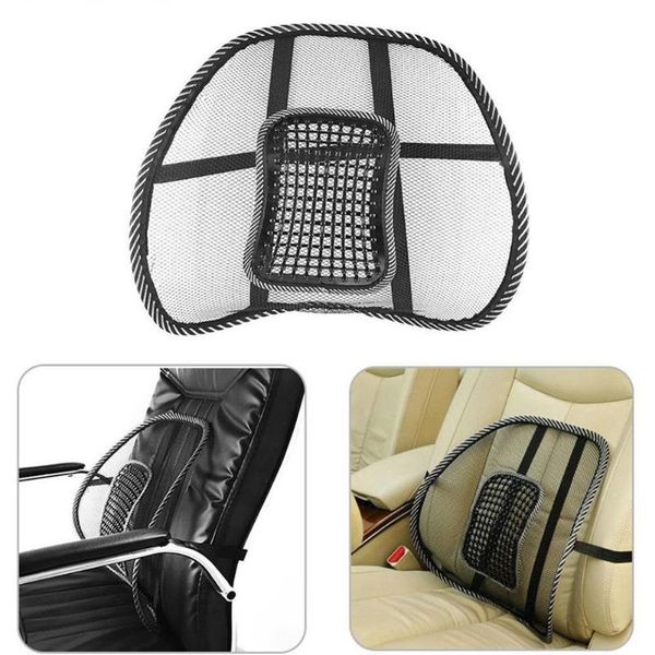 

seat cushions ice mesh leather backrest lumbar cushion support office auto parts