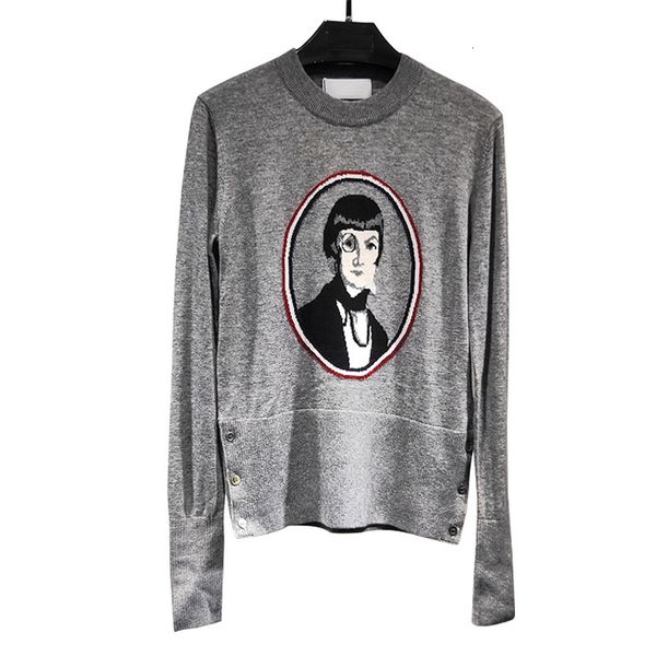 

tees fashion tb brand sweaters women slim fit o-neck pullovers clothing solid wool cotton spring autumn portrait casual coat, White