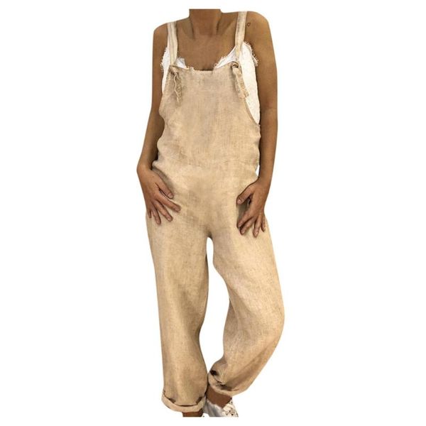 

women's jumpsuits & rompers women summer casual loose sleeveless wide leg jumpsuit plus size overalls dungarees romper baggy playsuit g, Black;white
