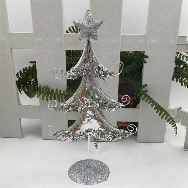 

christmas decorations 30cm tree home decoration art mini santa party decor figurine gift with night light