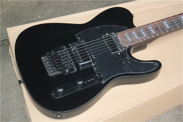 

black ebony tuning fork electric guitar package