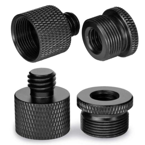 

microphones 4 pcs mic thread adapter 5/8 female to 3/8 male and screw for stand mount