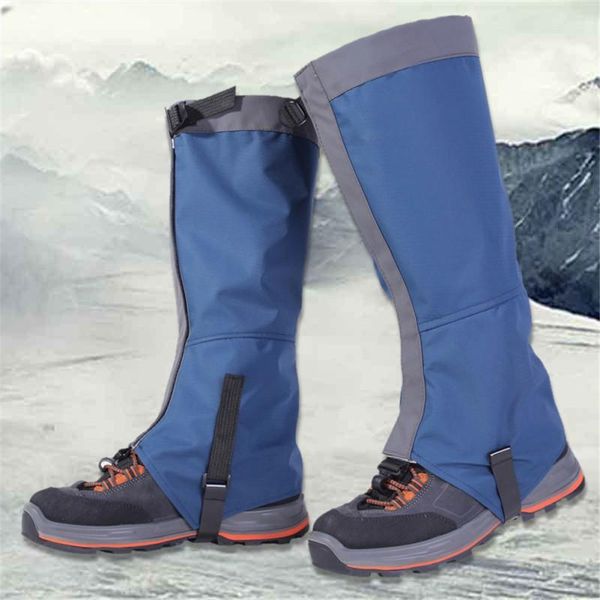 

arm & leg warmers 1pair waterproof gaiters cycling legging gaiter climbing camping hiking ski boot cover legs protection, Black