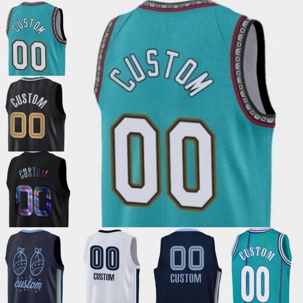 

custom grizzlies 2020-21 city new uniform black jersey